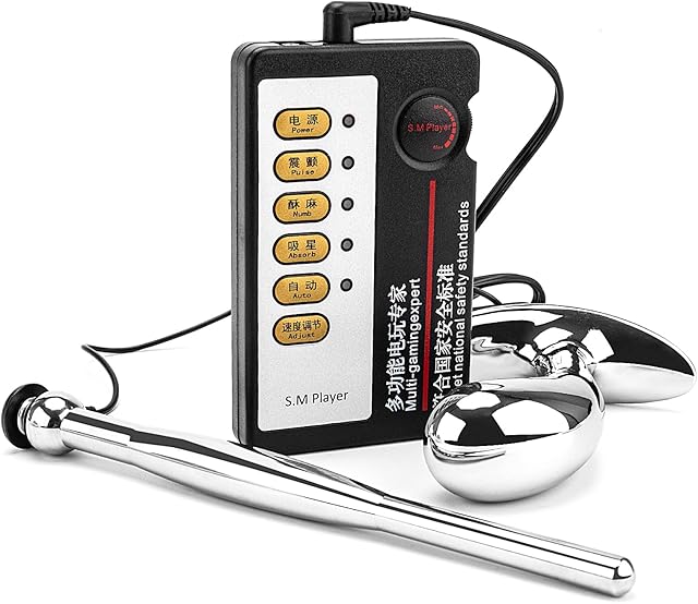 Electric Shock Metal Butt Plug Electro Stimulation Stainless Steel Butt Plugs Prostate Massage G-spot Trainer Anal Plugs Beginners Starter Set for Women and Men Plugs Toys Trainer