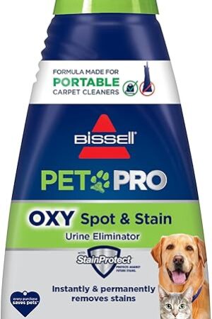 Bissell PET PRO OXY Spot & Stain Formula for Portable Carpet Cleaners, 32 oz, 2034