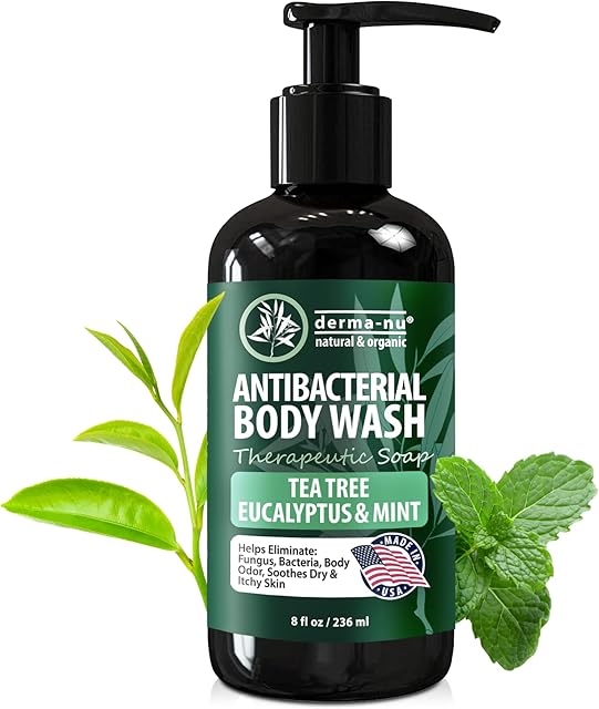 Antibacterial Body Wash - Antibacterial Soap And Tea Tree Body Wash For Jock Itch, Athletes Foot, Eczema And Back Acne - Anti Bacterial Body Soap For Men And Women Safe For All Skin Types - 8 Oz