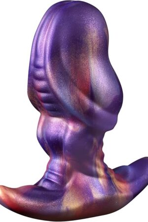 Anal Plug Butt Plug with Safe T-Shaped Base Mixed-Color Silicone Prostate Massager Dilator Sex Toy for Women Men Masturbation(S)