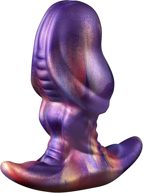 Anal Plug Butt Plug with Safe T-Shaped Base Mixed-Color Silicone Prostate Massager Dilator Sex Toy for Women Men Masturbation(S)