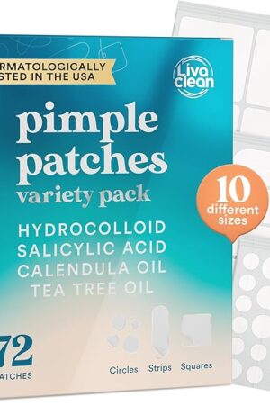272 CT Large Pimple Patches for Face - Variety Pack Zit Patches w/ Salicylic Acid, Tea Tree, Calendula Oil - Pimple Patches Large Acne Patches for Face and Body - Dark Spot Patches