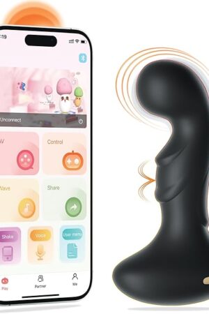 Anal Plug Adult Sex Toys with Unlimited Vibration, Vibrating Butt Plug Rechargeable Prostate Massager with Remote Control, Anal Dildo for Female Male, Buttplug Games for Gay Beginner Men Women