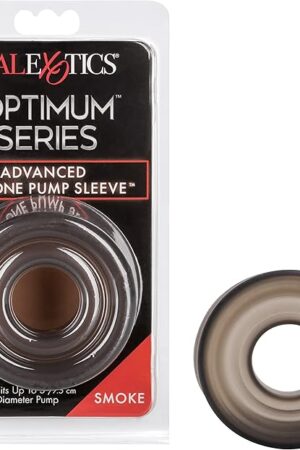 CalExotics Advanced Silicone Pump Sleeve - Male Penis Pump Comfort Ring Accessory - 3 inch - Smoke