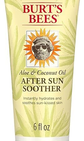 Burt's Bees After Sun Lotion with Hydrating Aloe Vera & Coconut Oil - Summer Essentials, Sunburn Relief, Natural After Sun Soother, 6 oz