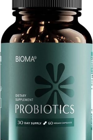 BIOMA Probiotics - Digestive Health Probiotic - Gut Support for Men & Women with Xylooligosaccharides, Tributyrin & Bifidobacterium - Vegan & Gluten Free - 60 Delayed-Release Capsules (30-Day Supply)