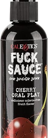 CalExotics F*ck Sauce Cherry Flavored Oral Play  Water Based Edible Oral Enhancer Spray - 4 fl oz"
