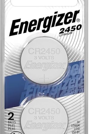 Energizer 2450 Lithium Coin Battery, 2 Pack