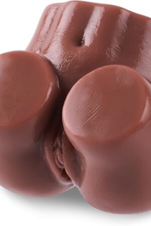 14LB Mini Sex Doll for Men Realistic Pocket Pussy Male Masturbator with Tight Virgin Anal TPE Sex Torso Lifelike Male Sex Toy for Ultimate Pleasure Easy Use & Storage Dark Brown