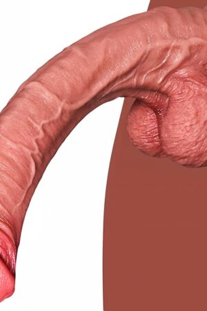 14 inch Huge Dildo Adult Sex Toys - Lifelike Silicone Sex Toy with Strong Suction Cup for Hands-Free, Realistic Thick Big Dildos for G Spot Clit Vagina Stimulation, Anal Plug for Couples, Men, Women