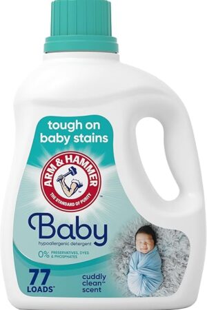 ARM & HAMMER Baby, 77 Loads Hypoallergenic Liquid Laundry Detergent, 1005 fl oz