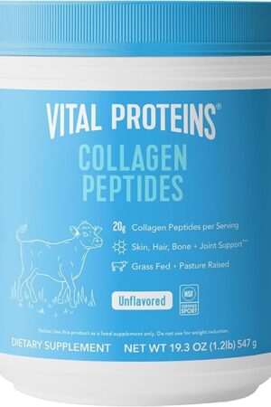 Vital Proteins Collagen Peptides Powder - Grass Fed Collagen Peptides for Hair, Nail, Skin, Bone & Joint Health, Unflavored, 27 Servings