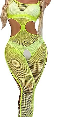 Women's Fishnet Bodystocking Hollow Out Jumpsuit Lingerie
