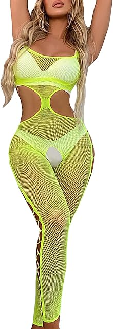 Women's Fishnet Bodystocking Hollow Out Jumpsuit Lingerie