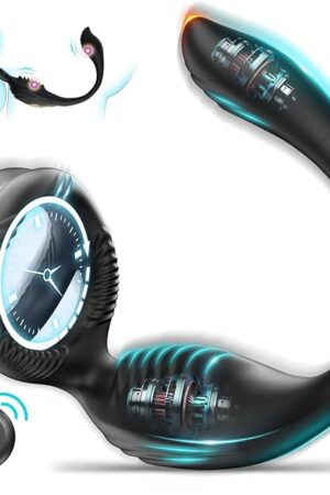 Vibrating Cock Ring Vibrator, 7 Vibration Male Sex Toys for Men Anal Vibrator with Bullet, Prostate Massager Adult Toy, Remote Control Penis Ring Vibrators Couple Sex Toys, Adult Toys for Men