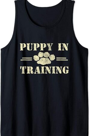 BDSM Puppy In Training Gift, Human Pup Play Gear Fetish Tank Top