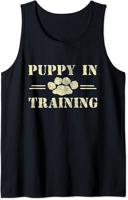 BDSM Puppy In Training Gift, Human Pup Play Gear Fetish Tank Top