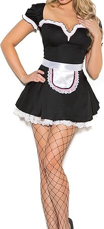 Womens Sexy French Maid Costume Halloween Cosplay Role Play Outfit