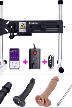 Hismith Premium Sex Machine Thursting for Women with APP Controlled, Love Machine with Dildo Realistic Silicone with Adapter KlicLok System for Vac-U-Lock Sex Toys Anal Stimulation for Women