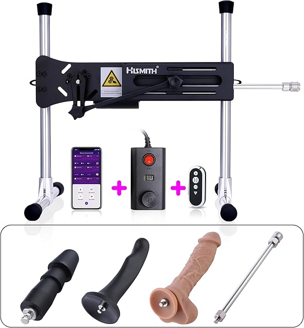 Hismith Premium Sex Machine Thursting for Women with APP Controlled, Love Machine with Dildo Realistic Silicone with Adapter KlicLok System for Vac-U-Lock Sex Toys Anal Stimulation for Women