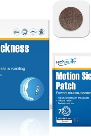 32ct Motion Sickness Patches ? Sea Sickness Patches for Cruise, Car, Airplane, and Other Travel ? Non-Drowsy, Effective, Lasts 72 Hours
