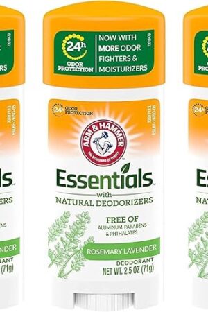 Arm & Hammer Essentials Natural Deodorant, Fresh - 25 oz - 3 pk