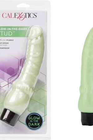 CalExotics Waterproof Glow-In-The-Dark Stud Vibrator, Mint