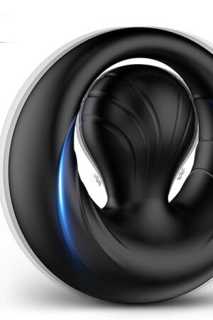 Vibrating Cock Ring with Flexible Bulb Clitoral Stimulator, Penis Ring Vibrator with 10 Vibration Modes Male Adult Sex Toys for Men Women Couples, Couple Sex Toy for Clitoris & Testicles Stimulation