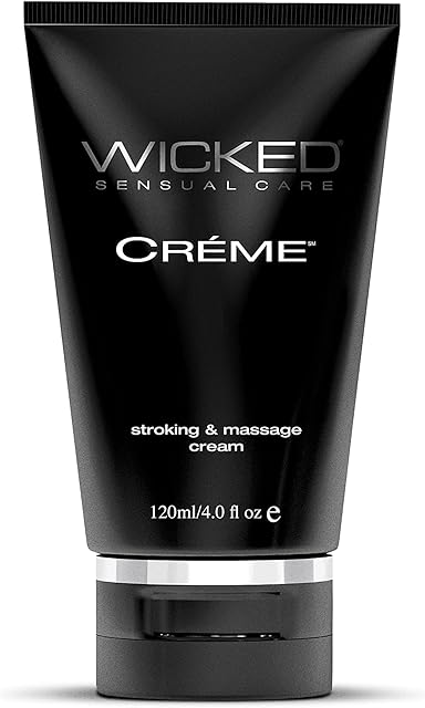 Wicked Sensual Care Wicked Cr?me Masturbation Cream for Men 4 Ounce, Black