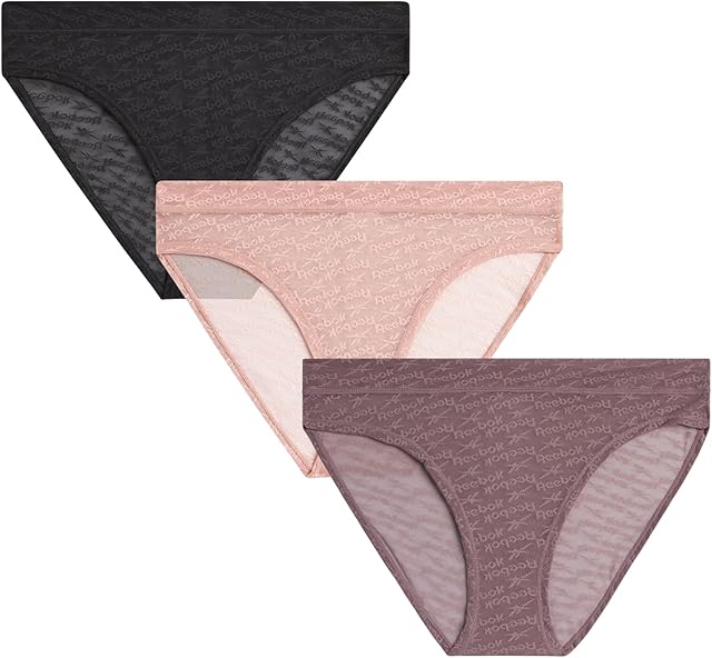 Womens Bikini Underwear - 3 Pack Lightweight Mesh Womens Underwear - High Cut Seamless Bikini Panties for Women (S-XL)