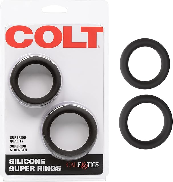 CalExotics Novelties Colt Silicone Super Rings, Black