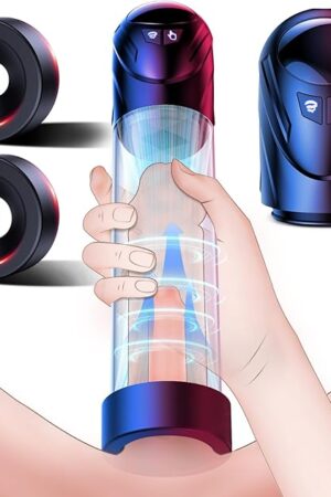 Electric Penis Pump Sex Toy - Penis Extender Vacuum Pump with 5 Suction Modes, Penis Enlargement Pumps with 2 Cock Rings for ED Trainer, Dick Pump Male Masturbators Adult Sex Toys for Men Couples