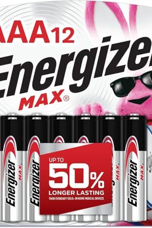 Energizer MAX AAA Batteries (12 Pack), Triple A Alkaline Batteries