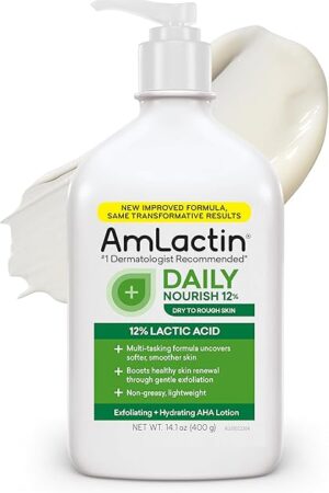 AmLactin Daily Nourish 12% - 141 oz Body Lotion with 12% Lactic Acid - Exfoliator and Moisturizer for Dry Skin (Packaging May Vary)?