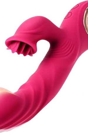 Clitoral Licking G Spot Vibrator with 10 Vibrating Modes, Vibrator Thrusting Dildo Adult Sex Toys, Nipple Anal Women Couples Sex Toys