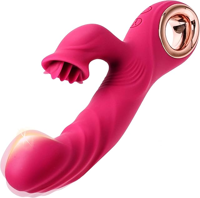 Clitoral Licking G Spot Vibrator with 10 Vibrating Modes, Vibrator Thrusting Dildo Adult Sex Toys, Nipple Anal Women Couples Sex Toys