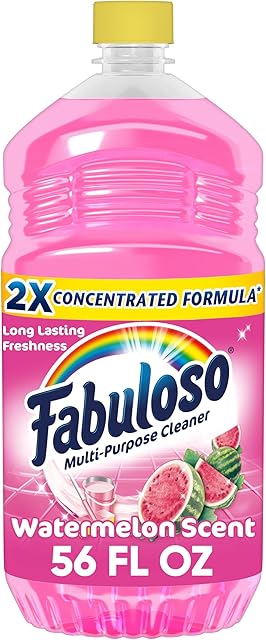 Fabuloso Multi-Purpose Cleaner & Floor Cleaner, 2X Concentrated, Watermelon Scent, 56 fluid ounces