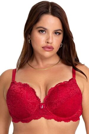 Women's Maximum Cleavage Underwire Push Up Bra, Available in Single and 2 Packs