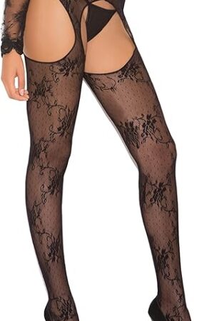 Women's Lace Suspender Pantyhose