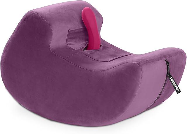 Liberator Pulse Sex Positioning Pillow and Toy Mount, Microvelvet Purple