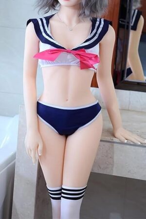 Full Size Sex Dolls, Adult Lifelike Sex Doll with Shaking Butt, A Cup Life Size Sex Dolls, Female Torso Love Doll, Jelly Breast, Standing Feet Sex Doll Full Body, TPE Silicone Sex Toys