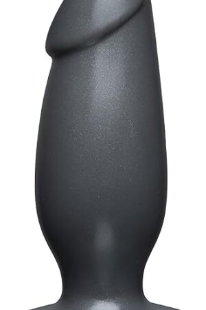 Doc Johnson American Bombshell - Fat Man - Dildo or Butt Plug - Gunmetal Grey