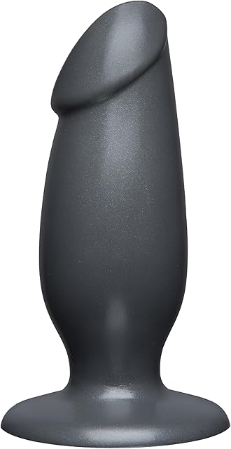 Doc Johnson American Bombshell - Fat Man - Dildo or Butt Plug - Gunmetal Grey
