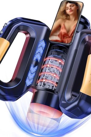 Automatic Male Masturbators Sex Toys for MenMale Stroker with 10 Thrusting & Rotating Modes Male Sex Toys with Live Voice Cell Phone Magnetic AttachmentMale Masturbator Adult Sex Toys & Games