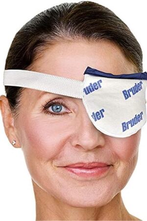 Bruder Moist Heat Eye Compress | Single Eye | Microwave Activated | Fast Acting and Effective Relief for Styes and Other Eye Irritation