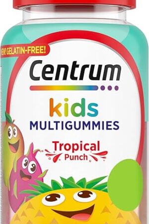Centrum Kids Multivitamin Gummies, Tropical Punch Flavor Made With Natural Flavors, Stocking Stuffer, 150 Count, 150 Day Supply