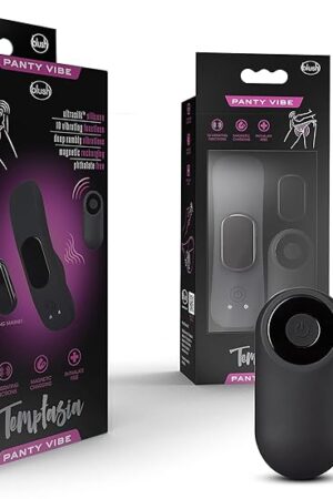 Blush Novelties Temptasia Remote Control Wearable Panty Vibe - Attach to Your Panties Magnetically - Secret Naughty Foreplay in Public with Your Partner - 10 Vibration Mode Waterproof Vibrator