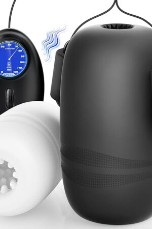 EORONE Male Sex Toys for Men - 6IN1 Male Masturbator 2 Pack Vibrator Penis Pump Stroker Pocket Pussy with CVT & Visual Controller, 8 Vibrating & 12 Frequencies Sex Toy, Mens Adult Sex Toys & Game
