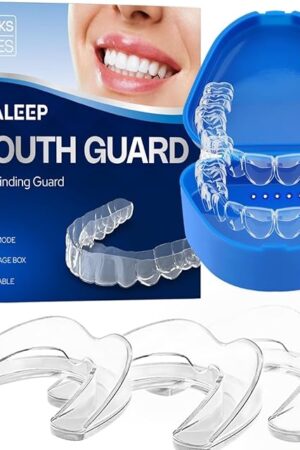 Anti Grinding Mouth Guard for Clenching Teeth at Night, Teeth Grinding Mouthguards for Sleeping, Mouth Guard for Grinding Teeth at Night, Night Guards for Teeth Grinding for Adults