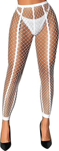 Womens Pantyhose Fishnet Stockings Sexy Tights Lace Hight Waist tights Mesh Stockings Fish Net Tights
